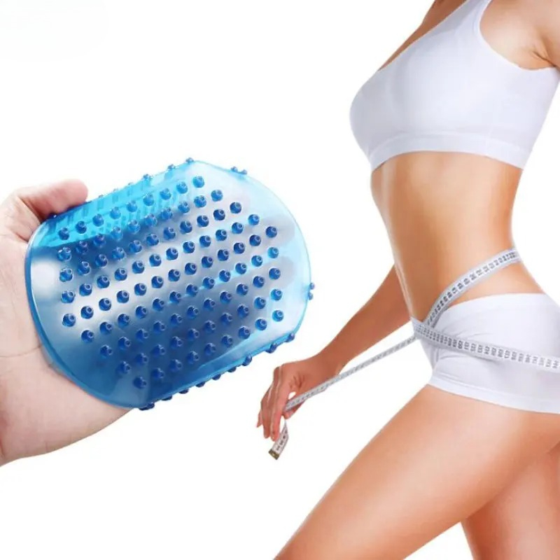 Dry Brush Body - New Silicone Massage Scrub Gloves for