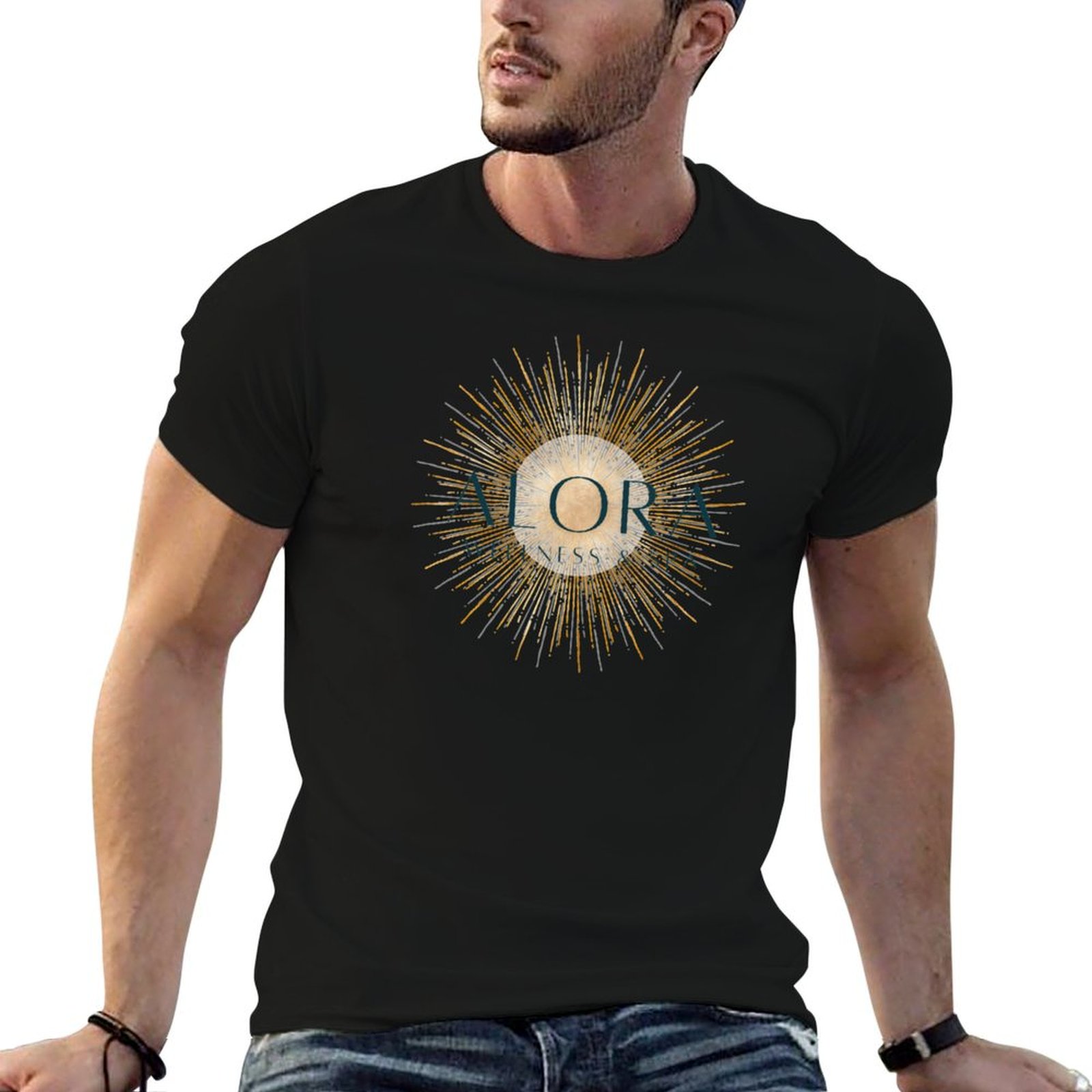 Spa Wellness The Fort - Alora wellness spa T-Shirt black cotton