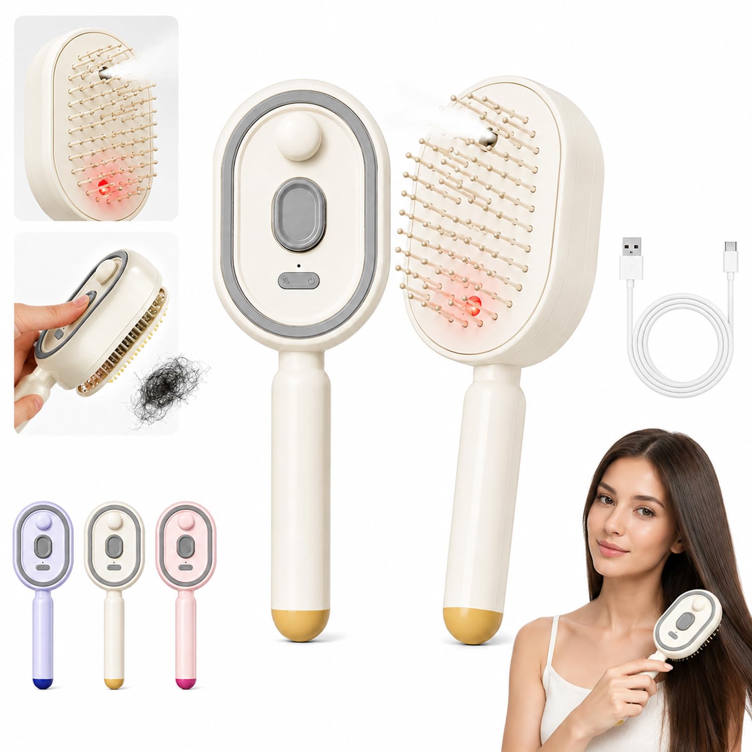 Hair Spa Wellness - Electric Air Cushion Massage Spray Comb,