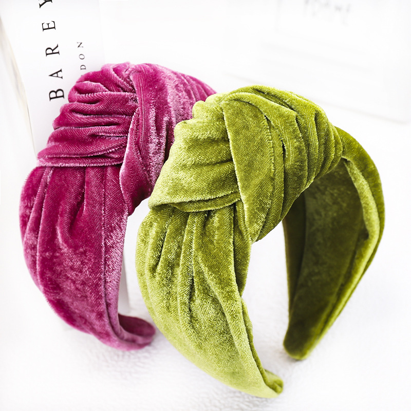 Knotted Velvet Bezel Women Hea - Hair Spa Wellness 리뷰 및 가격